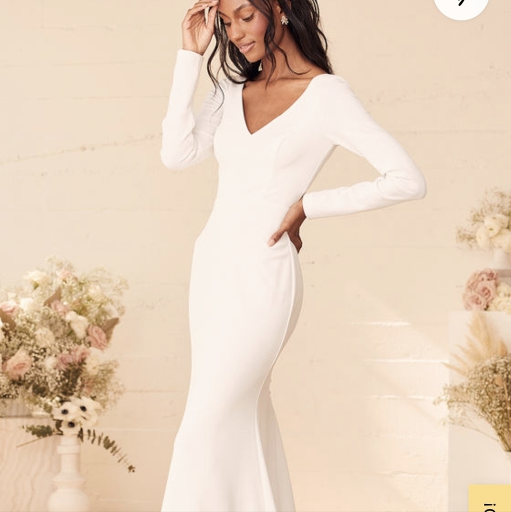 Lulus mermaid wedding dress
